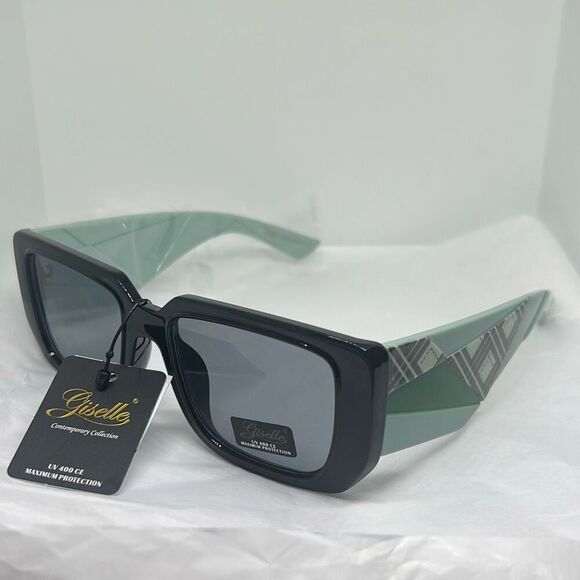 Giselle Model 22575 Contemporary Collection Sunglasses UV400 Protection Square F - Picture 1 of 3